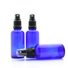 50ml Mister Bottle, Blue Moulded Glass