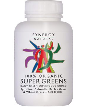 Synergy Naturals - Super Greens Organic 100 Tablets