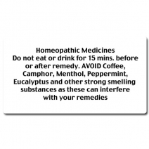 B1 - Homeopathic Medicine Instruction Labels