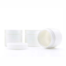 50ml White Plastic Jar with Lid