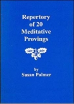 Repertory of 20 Meditative Provings by Susan Palmer