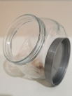 GLASS STORAGE JAR WITH SCOOP