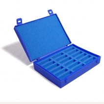 Plastic Case with Foam Inserts for 18x 2g vials
