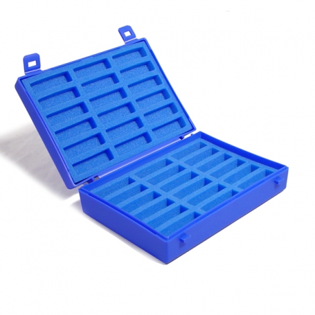 Plastic Case with Foam Inserts for 2g vials