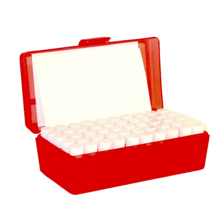 Plastic Box WITH 50x S1SC vials + label F