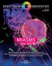 Spectrum Of Homoeopathy - Miasms 1820-2010