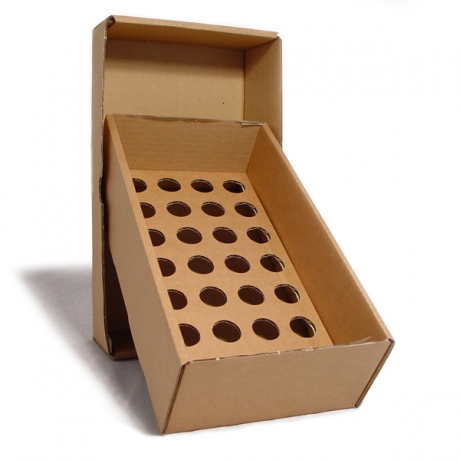 Brown Storage Box with 24mm Holed Platform