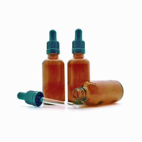 50ml Amber Glass Tamper Evident Dropper